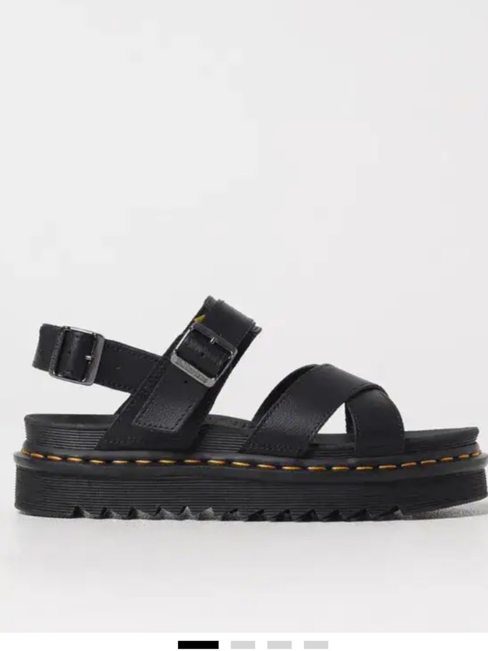 Dr. Martens Woman's Black Voss 11 Platform Festival Summer Goth Sandals Sz 9